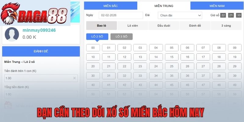 Bạn cần theo dõi xổ số miền Bắc hôm nay