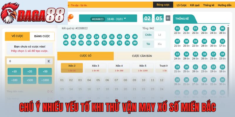 Chú ý nhiều yếu tố khi thử vận may xổ số miền Bắc